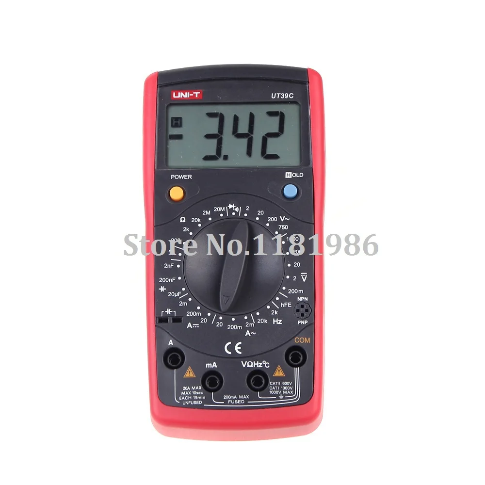 

UNI-T UT39C General Digital Multimeters Electrical Handheld LCR Meter Tester Ammeter Multitester Multimetro