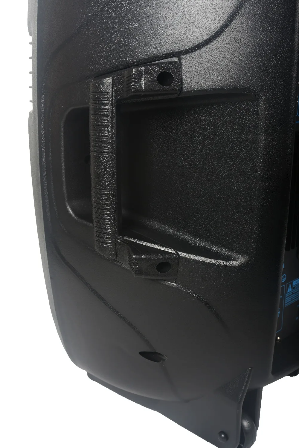 side of dj pa 12 inch powered speakers with 2000w bluetooth usb mic input mic output