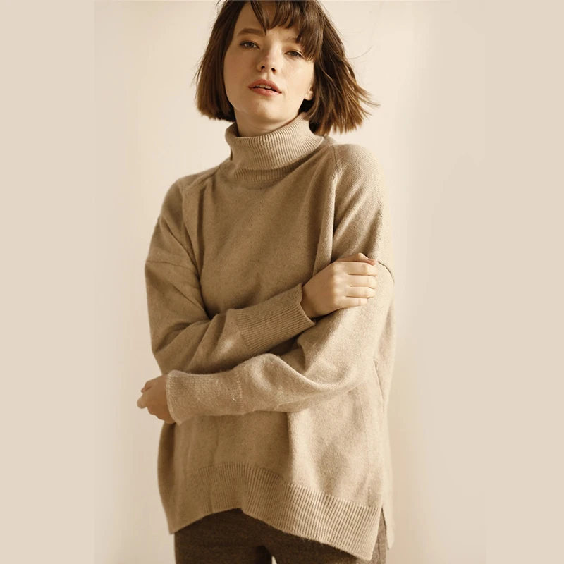 

HLICYUM selling women sweaters and pullovers long sleeve high collar cashmere sweater women pullovers ladies knitted 2018 spring