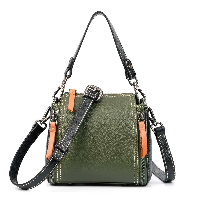 

Difenise Summer Fashion Zipper Genuine Leather Women Shoulder Bag Small and Big Size Choose Messenger Bag Cowhide Tote Handbag