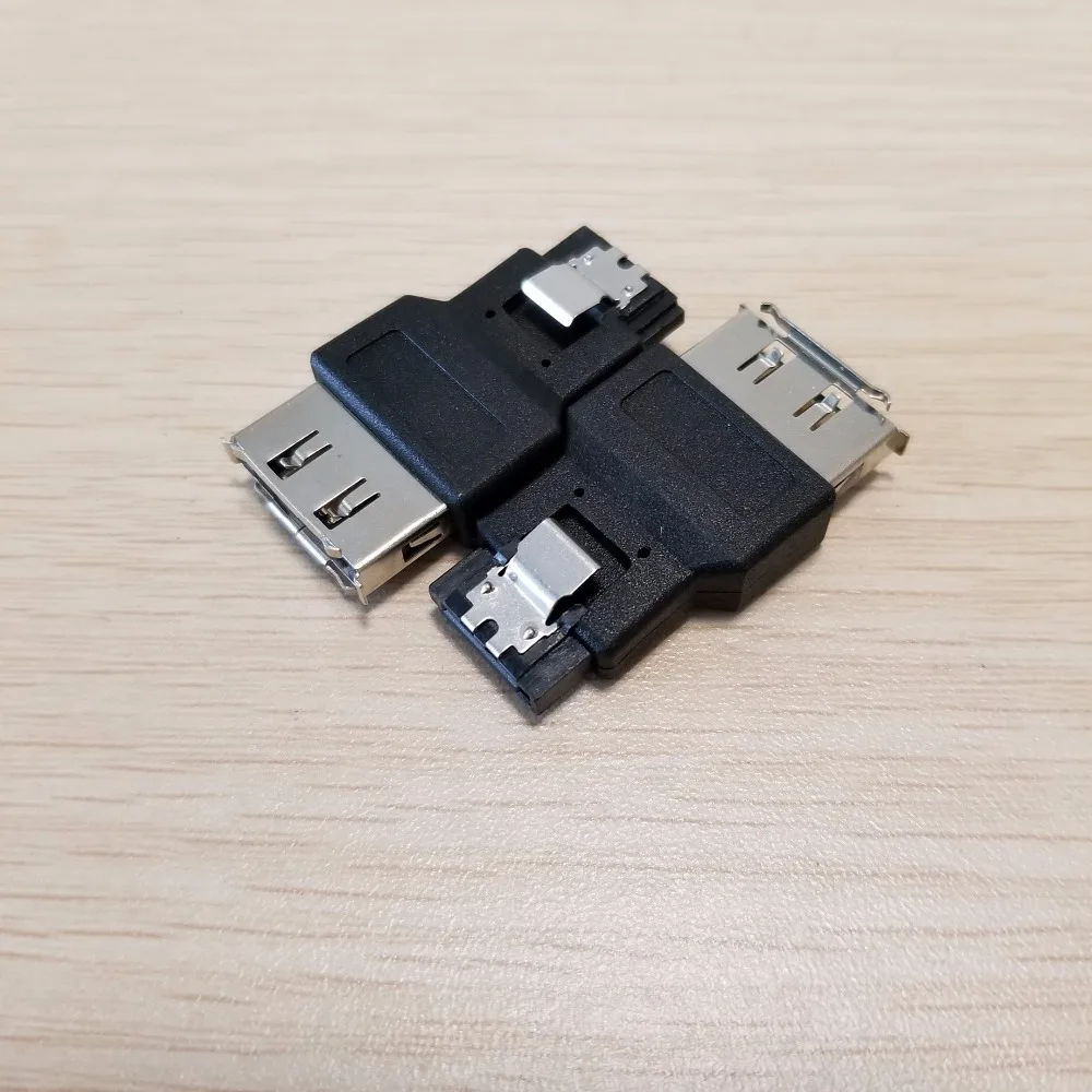 10 шт./лот Esata Мужской адаптер SATA 3 0 Разъем данных Женский конвертер для ПК жесткий
