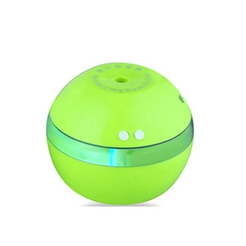 

DMWD Mini USB Ultrasonic Humidifier With LED Light Essential Oil Aroma Diffuser Auto Off Touch Ball Type 300ML