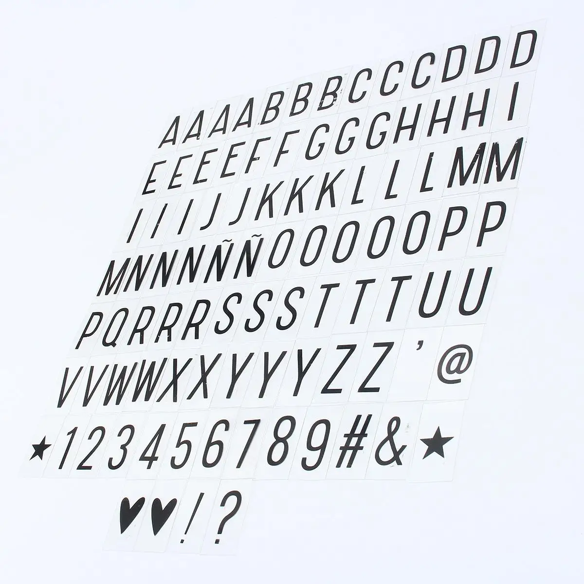 

95pcs Letters sign for A4 Cinematic Cinema Light Up Letter Box Replacement Letters Numbers Sign Lightbox Message Board