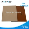 10 piezas PCB FR4 7*10 Placa revestida de cobre de un solo lado Kit de PCB placa de circuito laminado 7x10cm envío gratis ► Foto 2/4