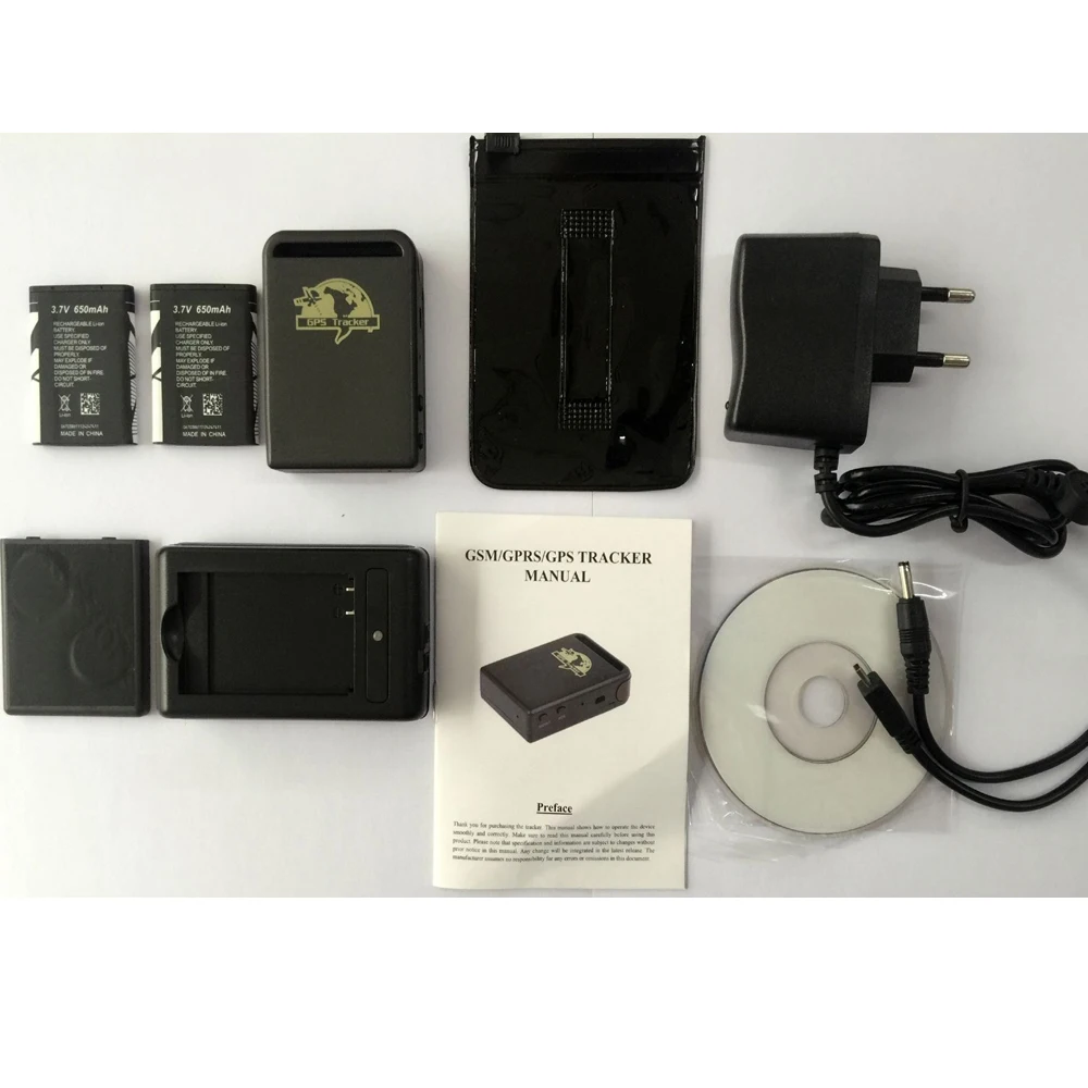 Podofo Car Vehicle TK102 Tracker GPS/GSM/GPRS System Tracking Device Real-time personal GPS Tracker with Two Battery MINI TRACK