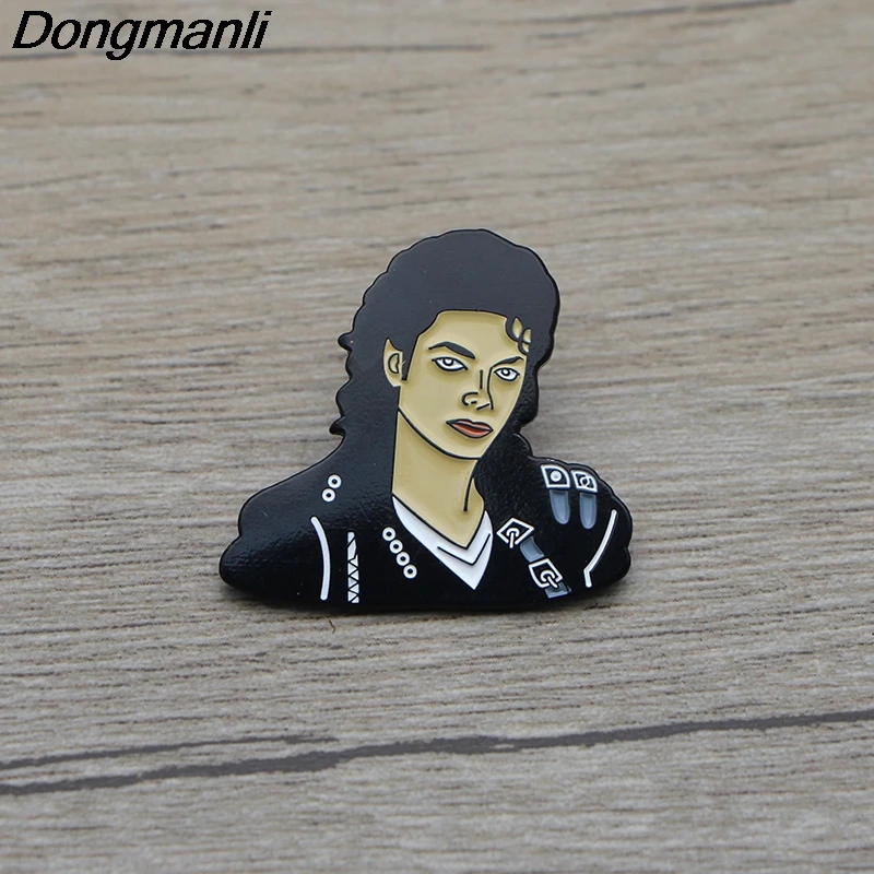 

L3513 Cool Singer Enamel Pin Brooches Cartoon Creative Metal Brooch Pins Denim Hat Badge Collar Jewelry 1pcs