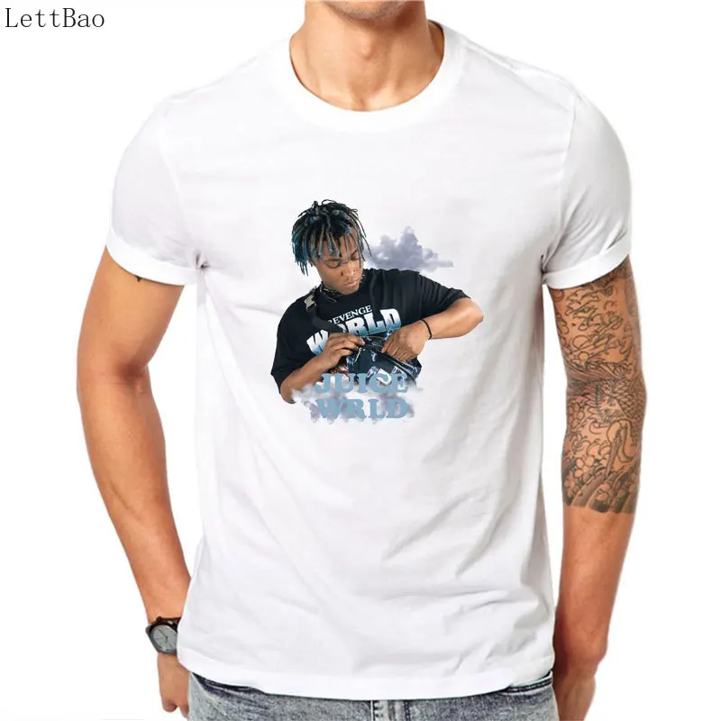 

Juice WRLD New Fashions Cool Men Hip Hop Harajuku Streetwear White T Shirt O-neck Short Sleeve Gothic Rapper Rock T-shirt Unisex