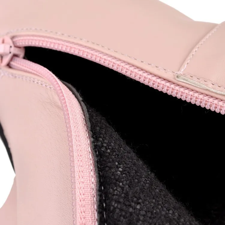 Womens Fashion Elegant Booties High Heels Shoes For Ladies Online Black And White Platform Ankle Boots Pink Beige52