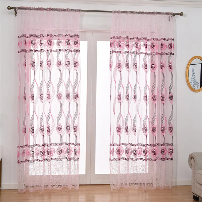 Leaves Sheer Curtain (4)