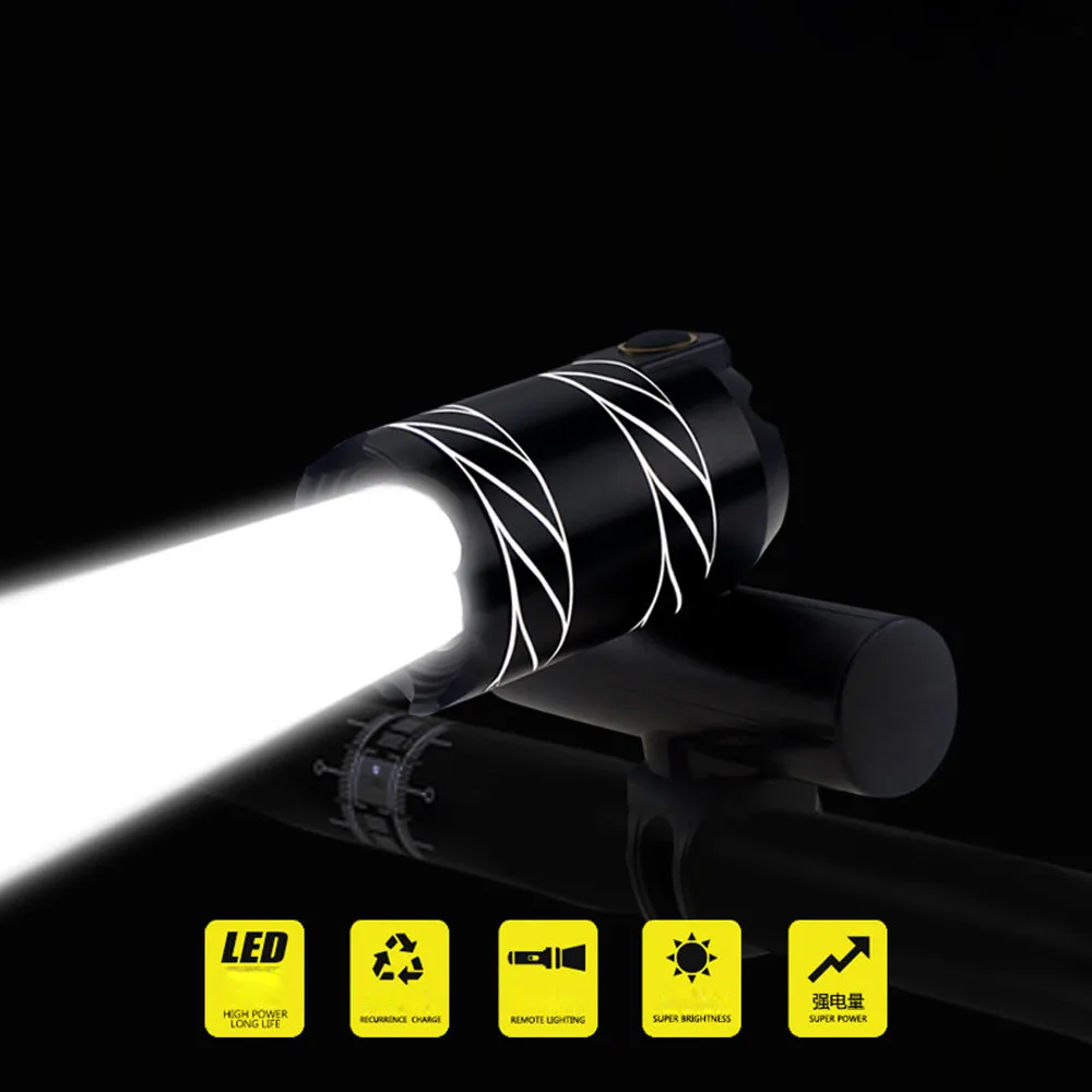 USB Перезаряжаемый XML T6 светодиодный велосипедный светильник, передний велосипедный светильник, Головной фонарь, Прямая поставка#1101