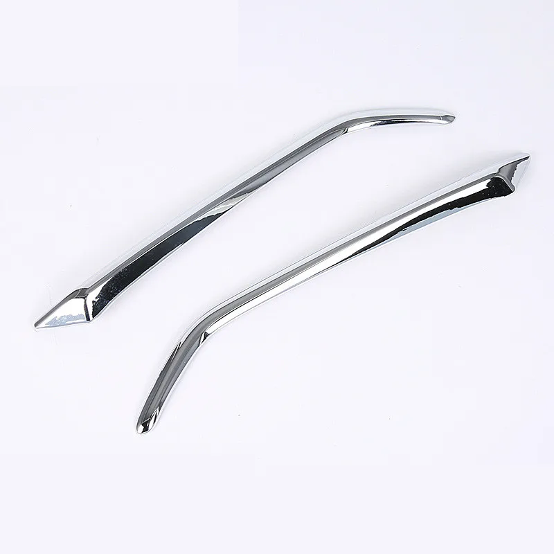 2 шт. L/R Chrome яркое серебро спереди противотуманных фар Обложка для Mazda CX 3 CX3 2016