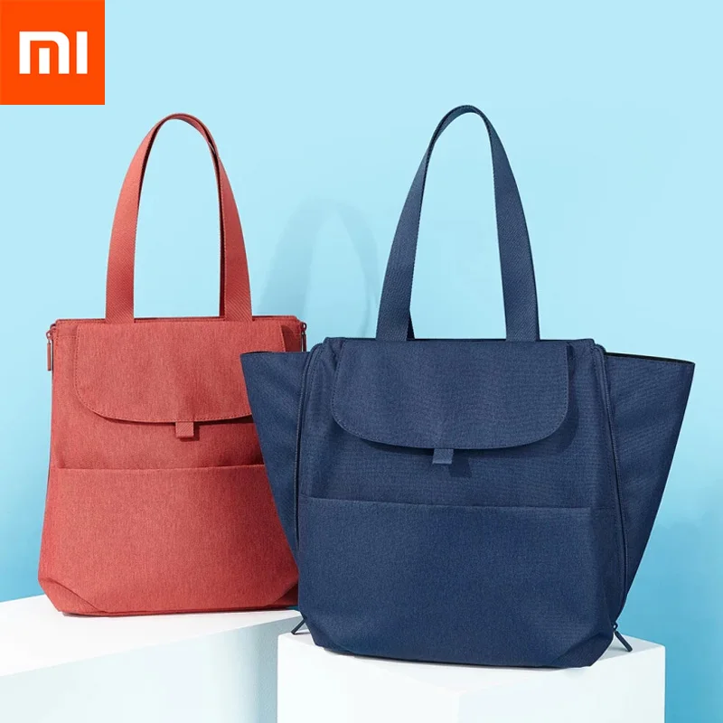

2 Colors Original Xiaomi Mijia Large Capacity Dual-use Mummy Bag Anti-water Double Shoulder Diagonal Package For Christmas Gifts
