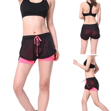 Summer Women Adjustable Waist Fitness Running Short Pants Mesh Short Pants Women Loose Sport Yoga Shorts