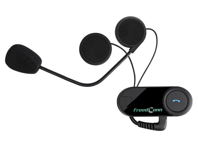 2Pcs Casques de Moto BT /Écouteur Haut-Parleur Sans Fil de Moto avec C/âble dAlimentation Casques de Moto Appel Main Libre