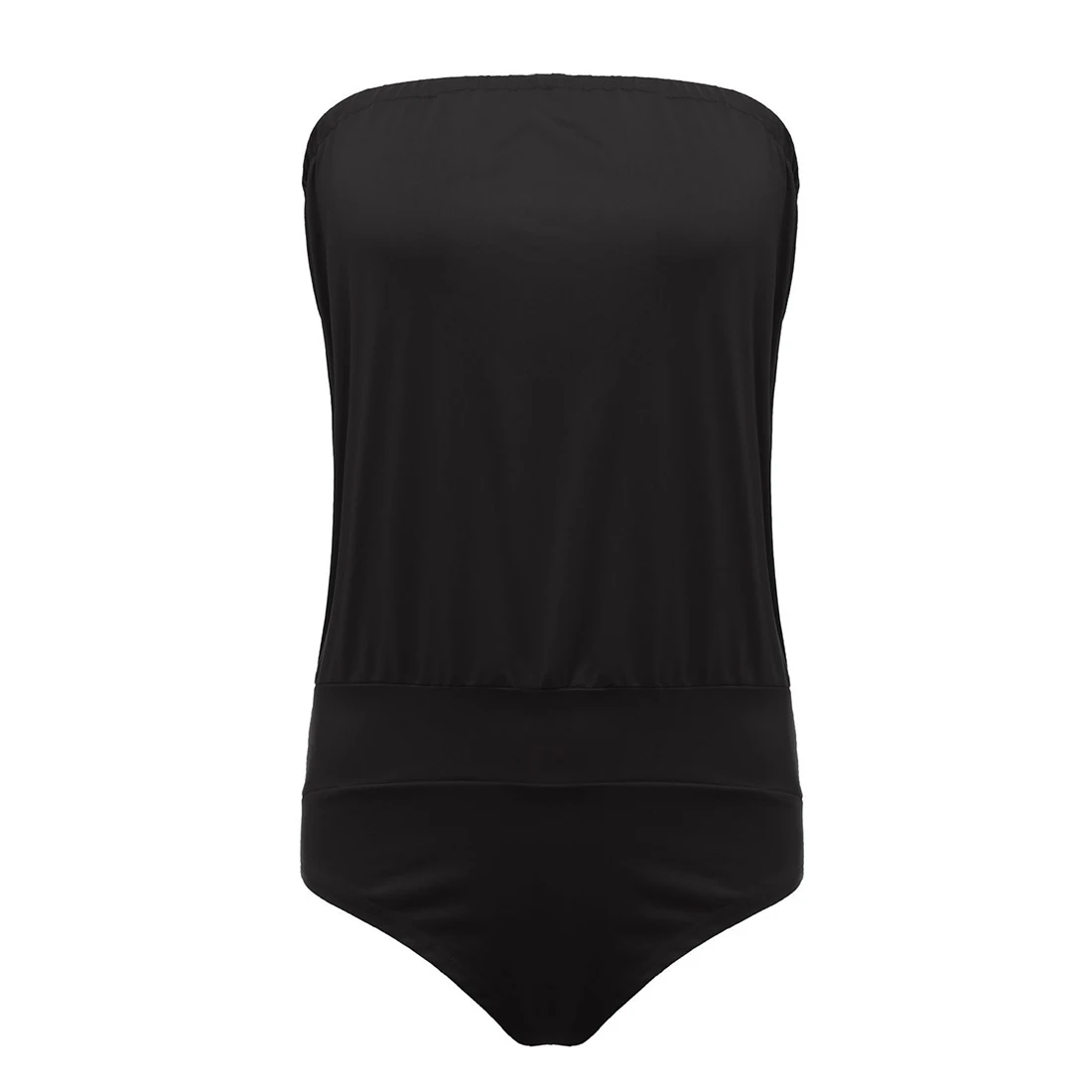 

Summer Beach Strapless Padded Bra Bikini Swimsuit Bath - black M
