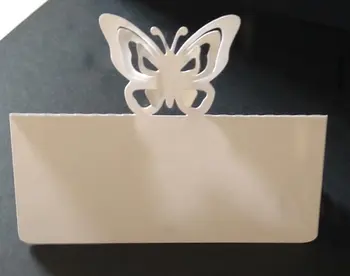 

elegant butterfly Place Cards, Holiday, Wedding, Dinner Party, Seating Card, Reception, Escort Card, Bird Couplepc001