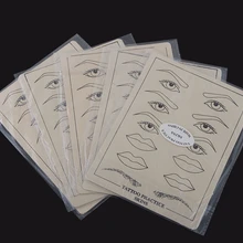 10 шт./лот постоянный века бровей губ Макияж татуировка практике кожи для начинающих постоянный Макияж Практика татуировки