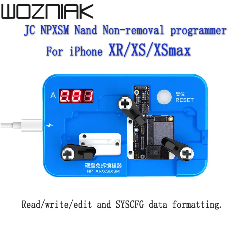 Deal JC NPXSM Nand Non-removal programmer for iPhone XR/XS/XSmax SYSCFG data formatting Nand Repair Devices