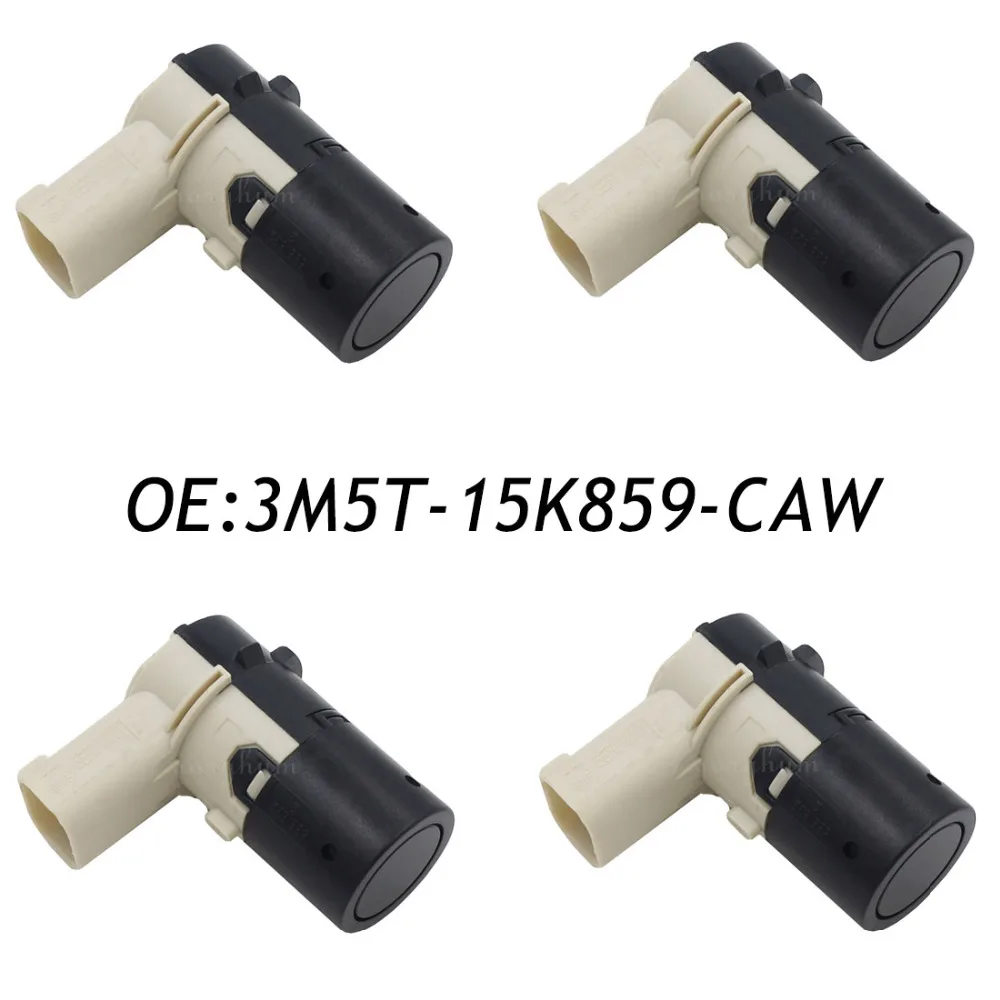 

4PCS PDC Ultrasonic Parking Distance Control Sensor For Ford 3M5T-15K859-CAW 3 Pins