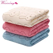 Новорожденных из микрофибры Абсорбирующая мочалка купальники для малышек детское полотенце одеяло постельные принадлежности обёрточная бумага Суш