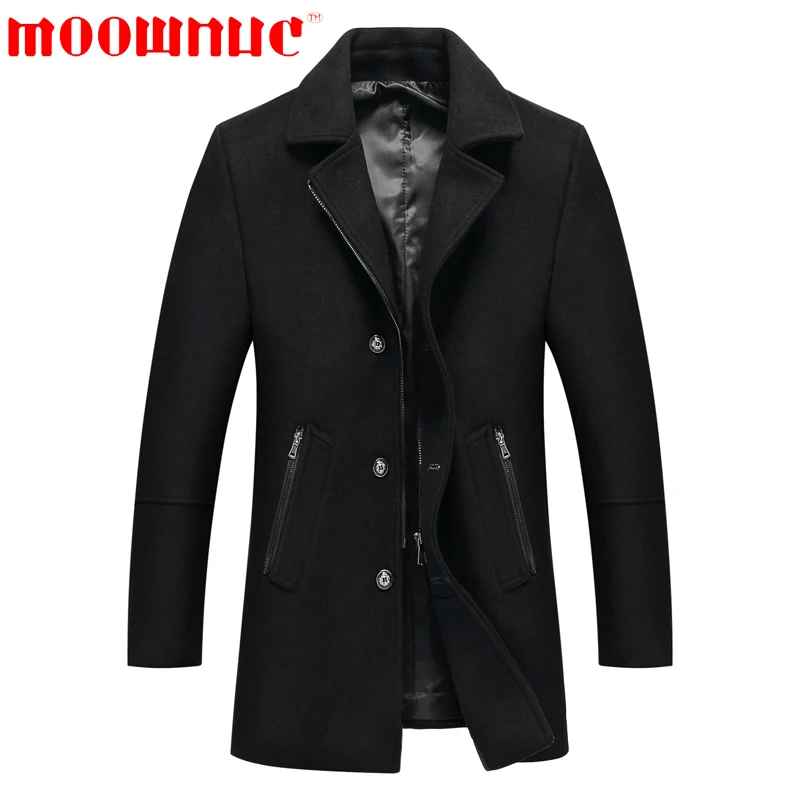 Woolen Overcoats for Men Thickened Keep Warm Autumn Winter Casual Lapel