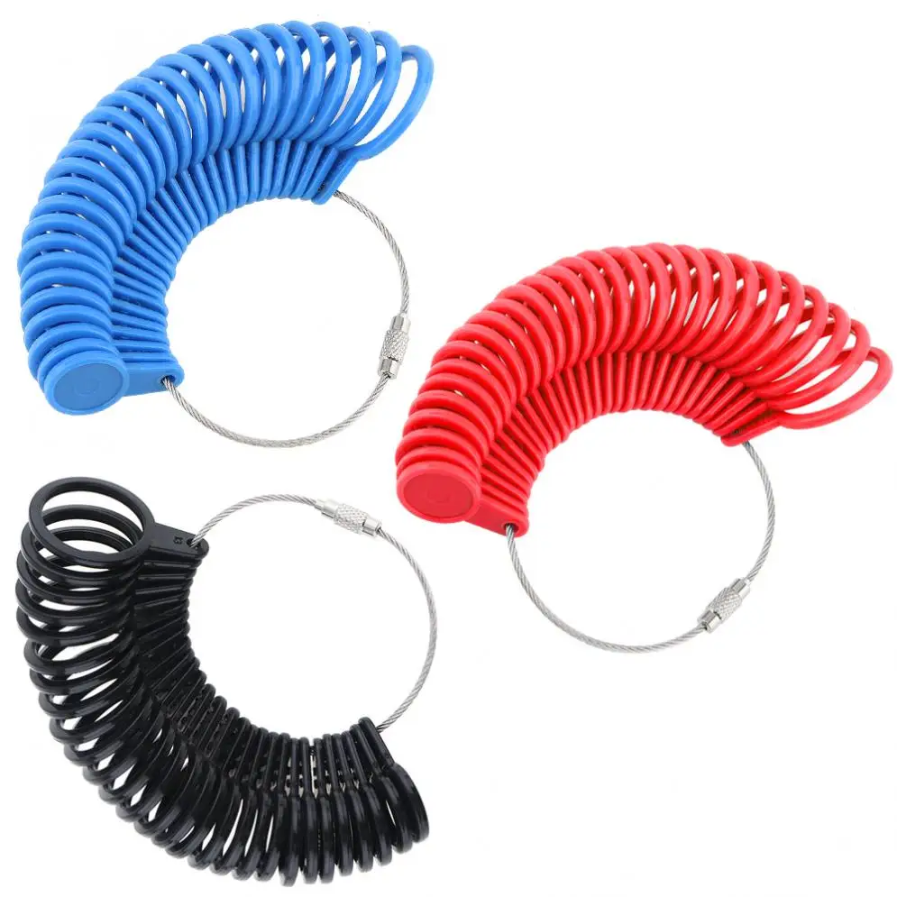

0-13 US Degree & A-Z EU Degree Standard Plastic Ring Circle Measurement Tool with Ring Number for Jewelry Tool Equipments