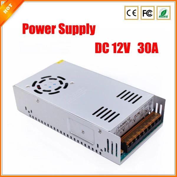 

Latest 12V 30A 350W Switch Switching Power Supply for CCTV Camera for Security System for LED Light Strip 110-240V