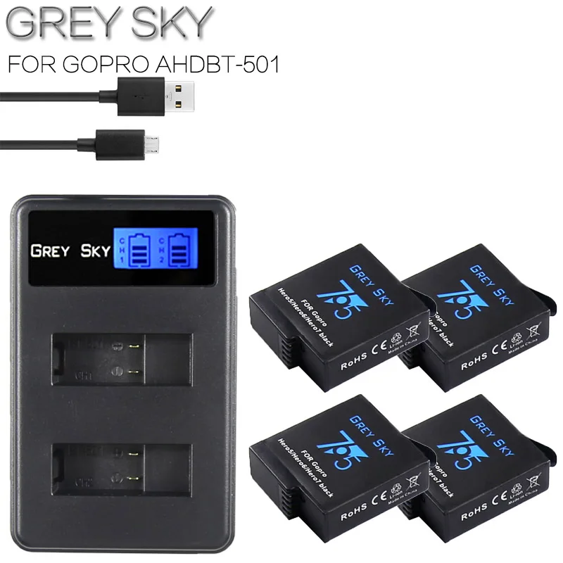 

For GoPro Hero5 Hero6 Hero7 black GoPro AABT-001 Camera Fully Decoded 1680mAh Battery GOPRO Hero 5 hero 7 hero 6