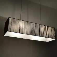 L92cm* W25cm* H23CM прямоугольный Провода Рисунок покрытия Droplight Подвеска блеск роскошные современные Дизайн Освещение pll-140