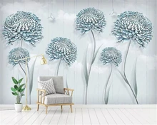 Beibehang Custom 3D Wall Mural Wallpaper Home Decor Small fresh flower dandelion 3D Photo Wallpaper For Living Room Bedroom Beibehang Custom 3D Wall Mural Wallpaper Home Decor Small fresh flower dandelion 3D Photo Wallpaper For Living Room Bedroom