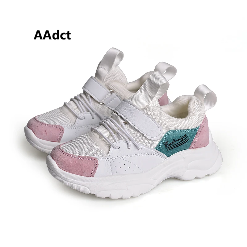 

AAdct 2018 Autumn Running shoes for girls Casual sports children shoes Mesh breathable sneakers kids shoes