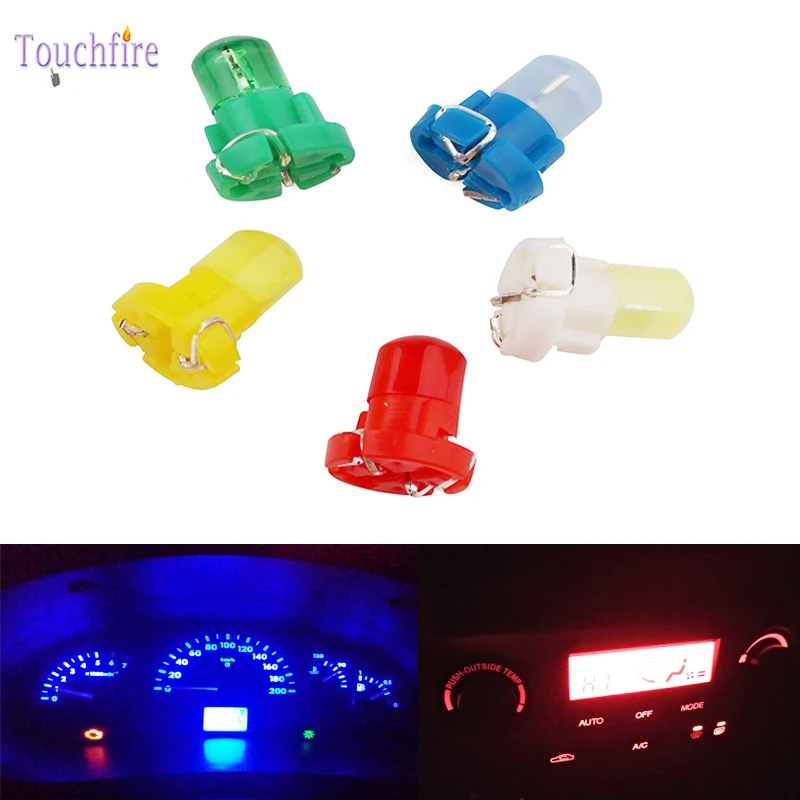 

10pcs T3 Led Neo Wedge SMD Instrument Panel Meter Combination Light Reading Lights Car Panel Speedo Dash Lamp Blue Red Green