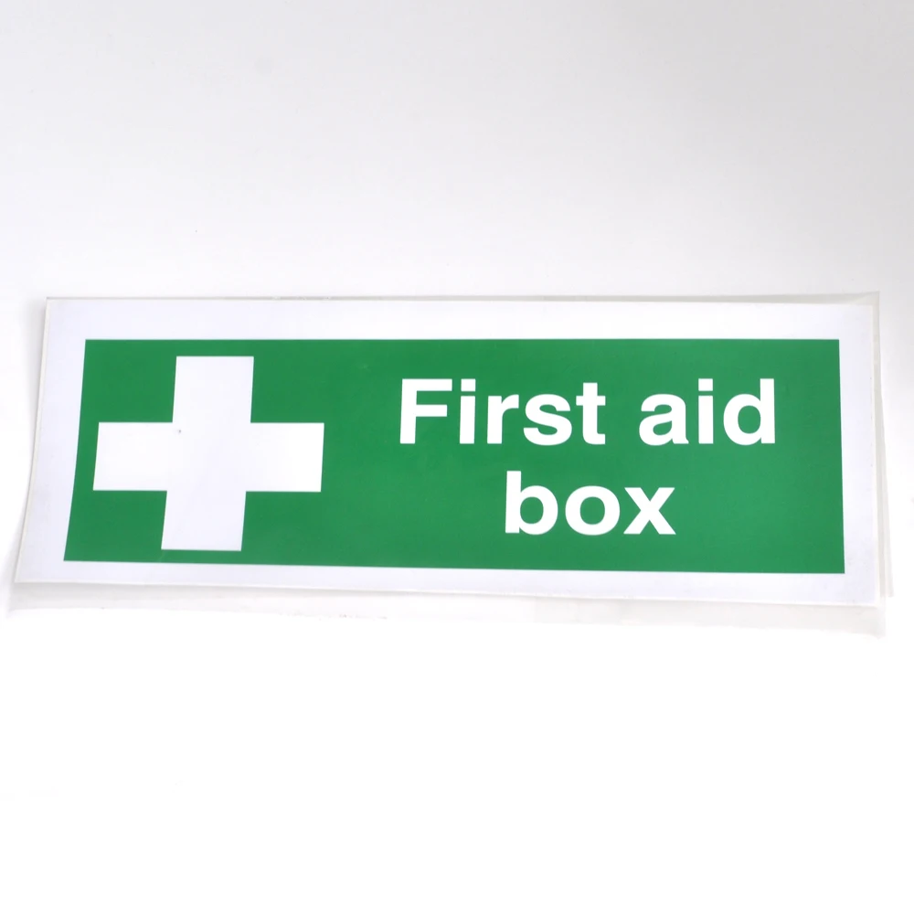 10 Pcs Safety Signs First Aid Box Symbol Sign, Selfadhesive Sign Of