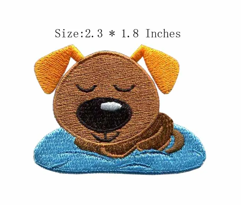 Dog is sleeping 23wide tcnuh for sit downcutebordado pratain