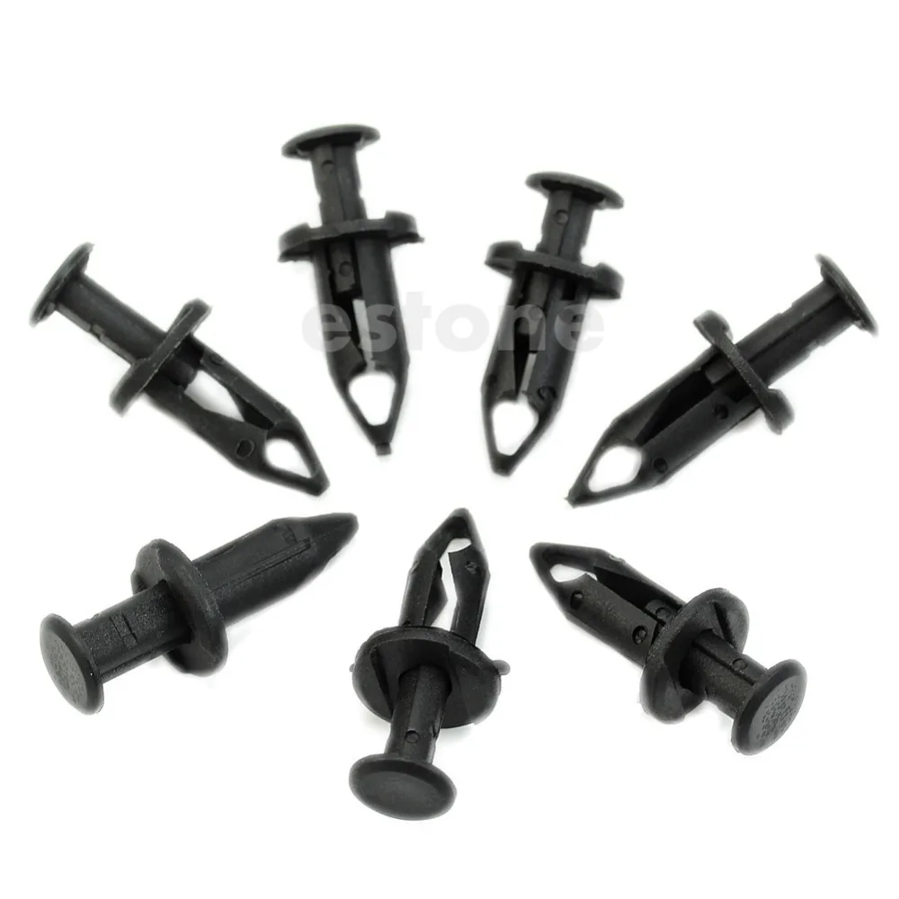 20pcs Nylon Push Type Rivet Retainer Fastener Bumper Pin Clips for Ford