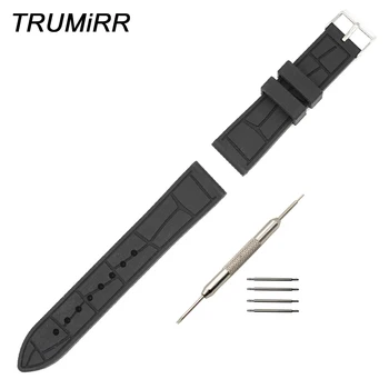 

22mm Silicone Rubber Watch Band + Tool for LG G Watch W100 / R W110 / Urbane W150 Replacement Strap Wrist Band Bracelet Black