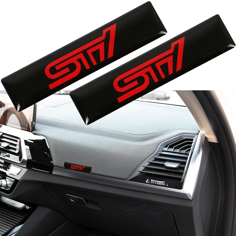 

2pcs Car Decorative Sticker Emblem Decal For Subaru STI Legacy Forester Outback Rally WRX WRC Impreza Auto Accessories