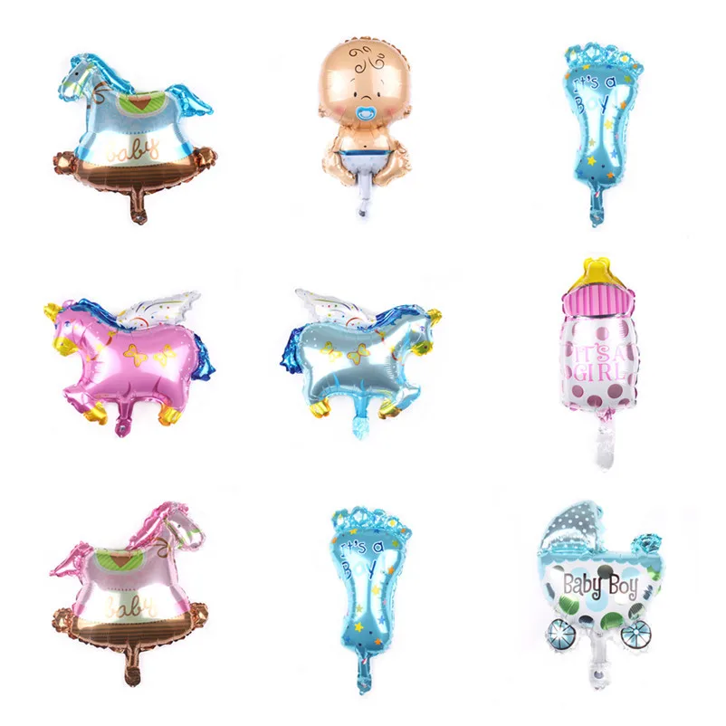 

Baby shower girl 16inches helium balloons children day 1st Birthday Party decorations kids Party Supplies Gender Reveal
