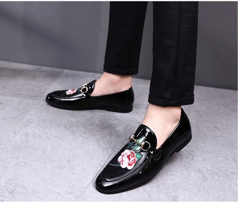 Men's Casual Shoes Loafers Men Leather Shoes Slip On Loafers Mens Moccasins Black Pu Leather Mens Shoe Casual Plus Size 46 47 48 (10)
