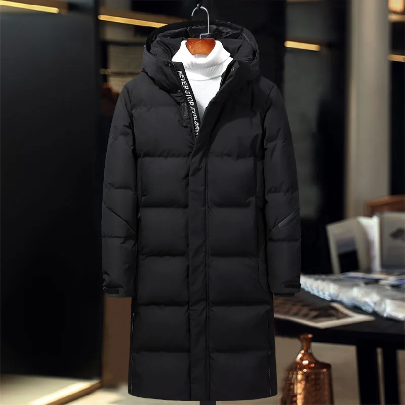 X-Long зимняя куртка для мужчин белый серый черный бренд Tace& Shark мужской пуховик модная мужская ветровка верхняя одежда длинное пальто