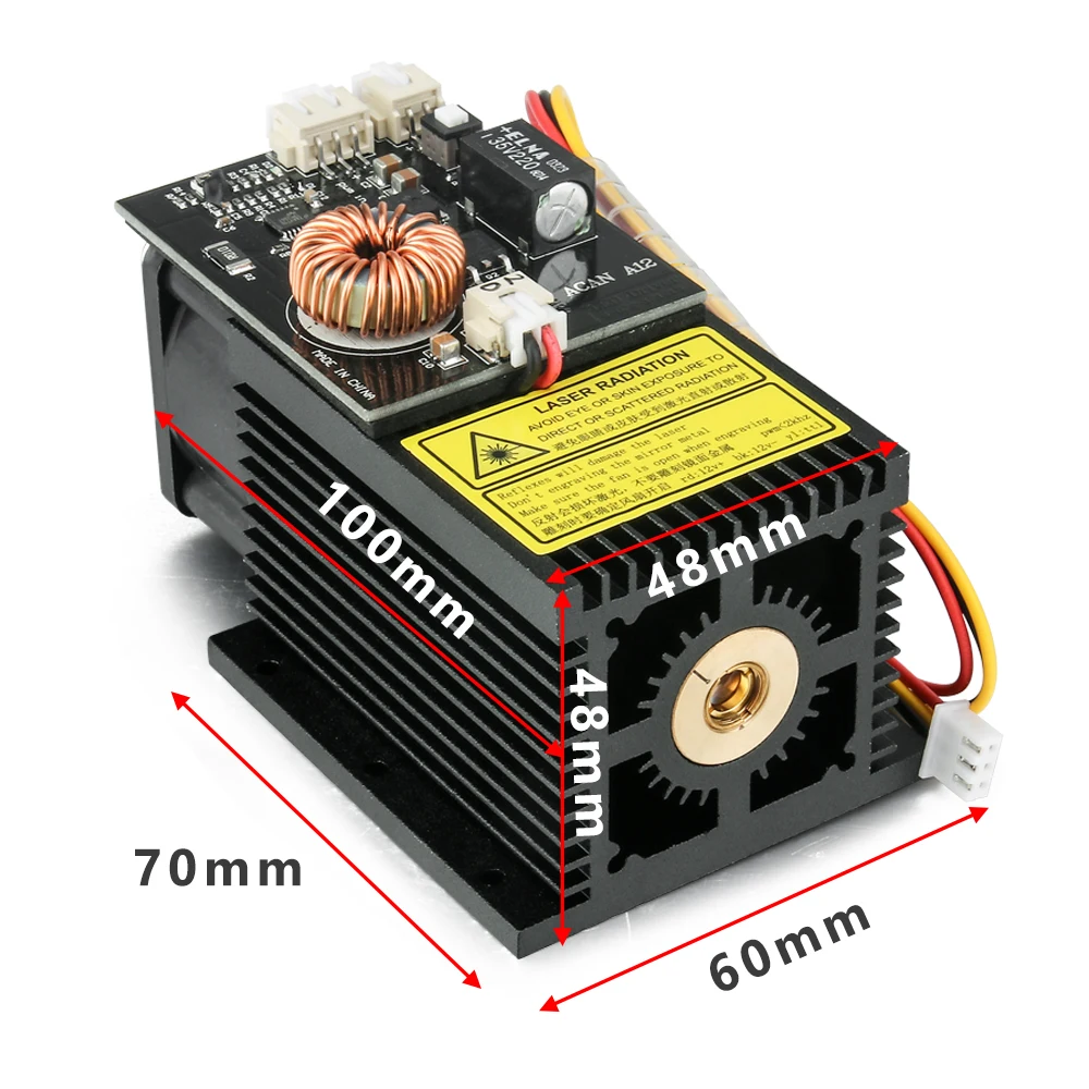 15 Вт Мощный лазерный модуль 12V 445-450nm Синяя лазерная головка лазерный гравировальный станок по металлу с ЧПУ лазерный гравер машина