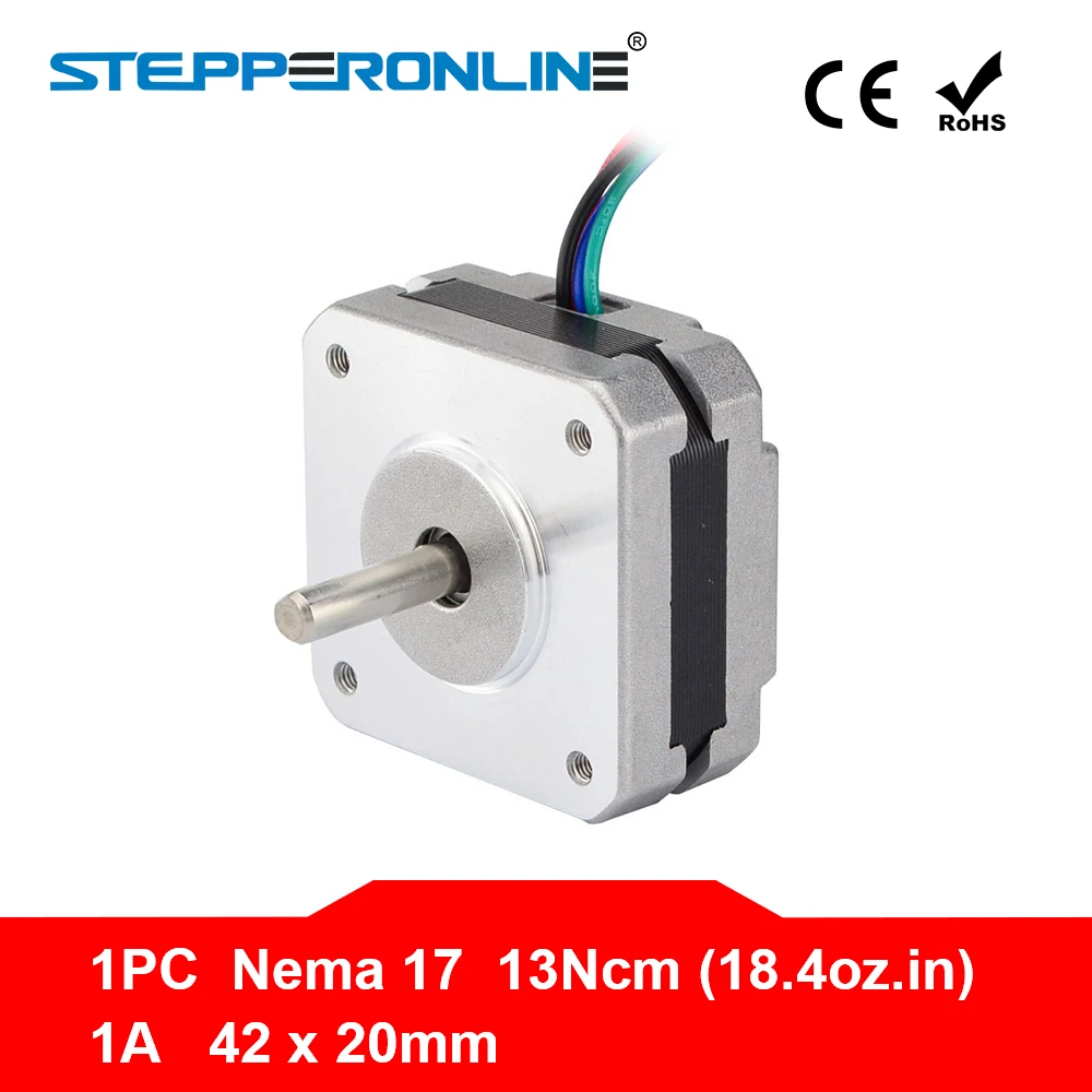 قصيرة الجسم نيما 17 محرك متدرج 13Ncm/18.4oz.in 1A Nema17 السائر 42x42x20 مللي متر 4-الرصاص 42 المحرك ل CNC 3D طابعة