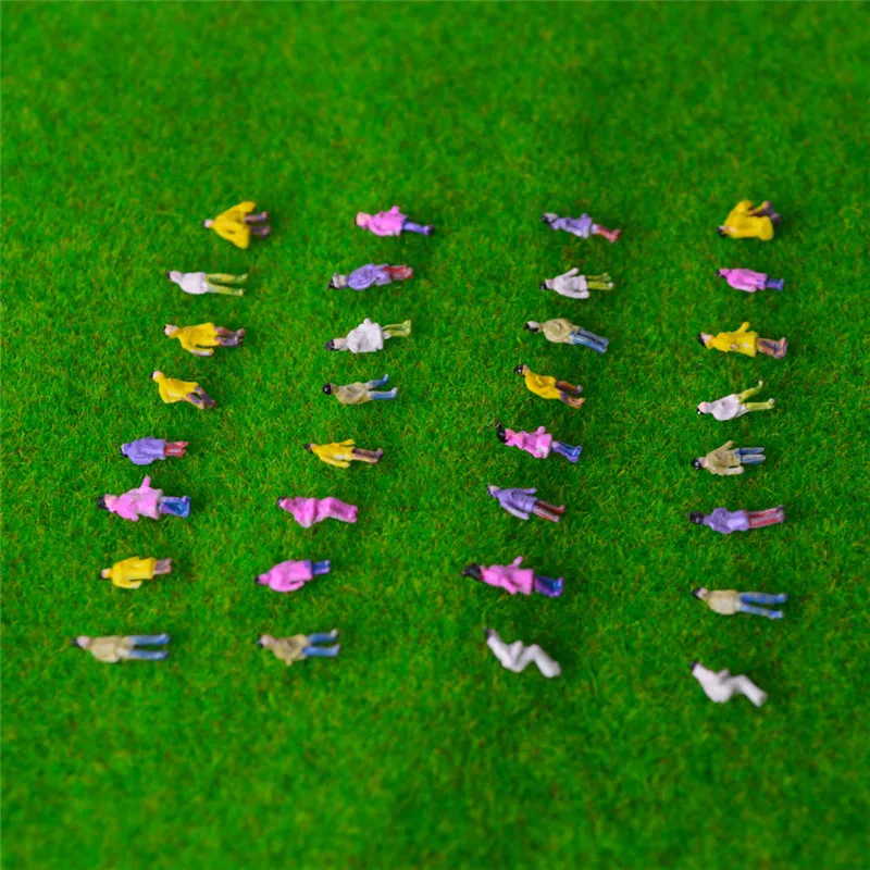 200pcs  scale train building people Painted Model Train Passenger People Figures Scale68