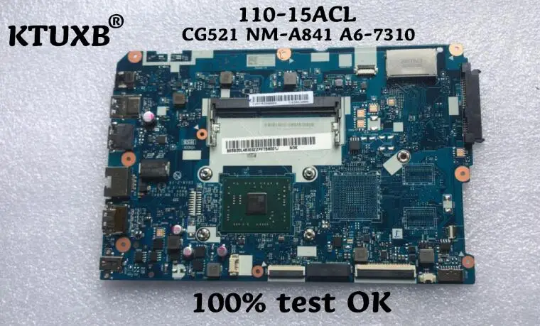 

KTUXB Lenovo CG521 NM-A841 motherboard for Lenovo 110-15ACL notebook motherboard CPU A6-7310 DDR3 100% test work