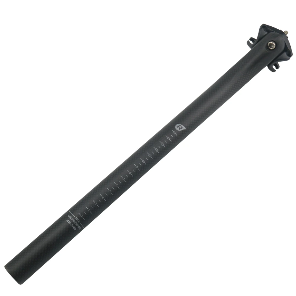 RXL SL Bicycle Seat Post Carbon MTB Matte 3K 27.230.831.6mm Offset BlackRed Lightweight Road Bike Seatpost 350400mm  (8)
