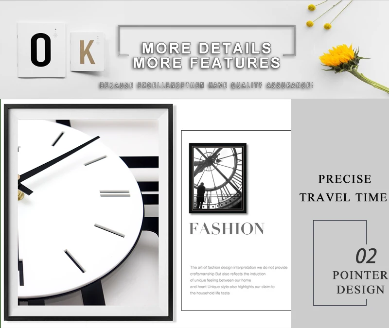 watch wall clock diy clock wood clock wall modern clock (5)