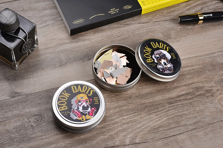 Высокое качество dogboxdesign Tins 75 шт./компл. Закладка книги, metel feel для чтения книжных маркеров 3 цвета металлические закладки