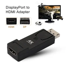 DisplayPort to HDMI Adapter 4K*2K DP Male to HDMI Female Converter Video Audio Cable Support 3D for Monitor Projector