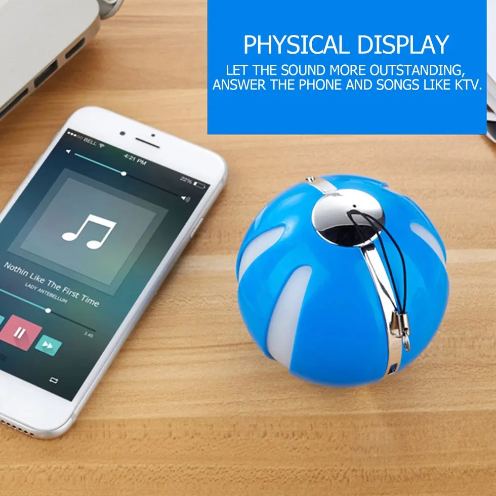 

5PCS New Wireless Bluetooth Speakers With Flashing Lights Outdoor Portable
