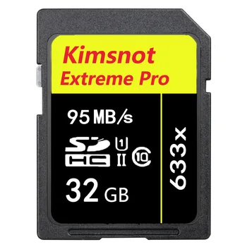 

Kimsnot Extreme PRO 633x 32GB SDHC 256GB 128GB 64GB 16GB SDXC SD Card Flash Memory Card Class 10 95MB/s C10 UHS-1 Camera Card